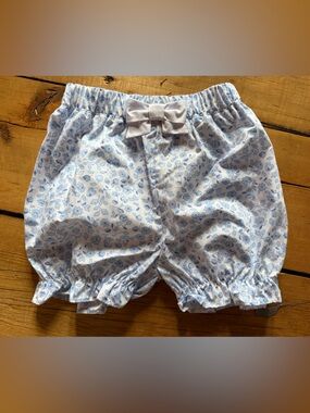 The Beaufort Bonnet Company Blue Floral shorts bloomers girls size 8 NWT